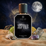 Zephyr unisex fragrance inspired by Ganymede with saffron and suede