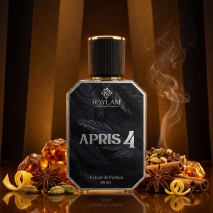 Raylam Apris 4 spiced woody unisex perfume 55ml bottle