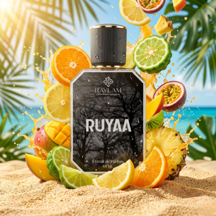 Raylam Ruyaa sweet fruity unisex perfume 55ml bottle with oranges
