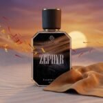 Zephyr unisex fragrance inspired by Ganymede with saffron and suede