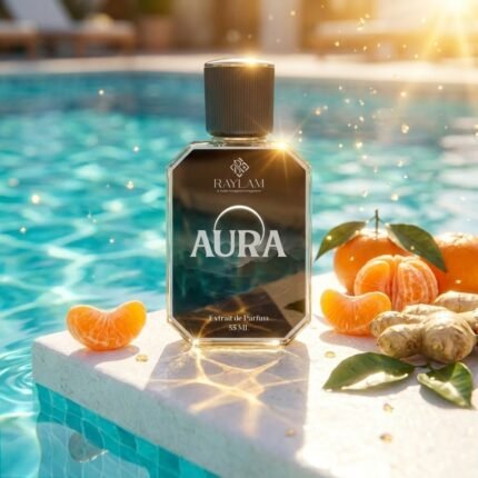 Raylam Aura perfume with mandarin orange and ginger notes