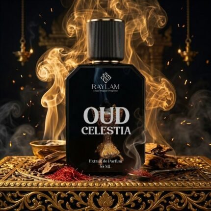 Raylam Oud Celestia smoky oud unisex perfume 55ml bottle