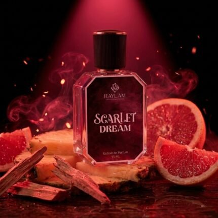Raylam Scarlet Dreams fresh woody unisex perfume 55ml bottle